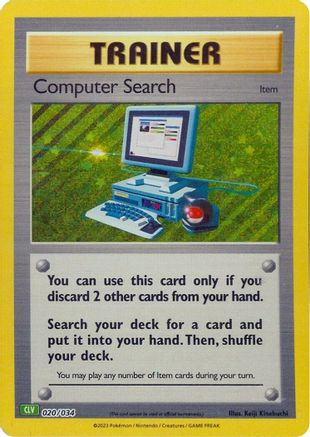 Computer Search (CLV) (20) Holofoil - Trading Card Game Classic