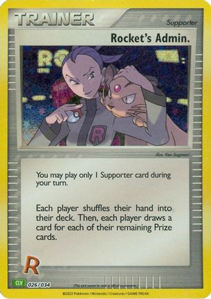Rocket's Admin. (CLV) (26) Holofoil - Trading Card Game Classic