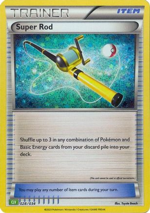 Super Rod (CLV) (28) Holofoil - Trading Card Game Classic