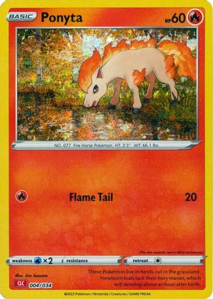 Ponyta (4) Holofoil - Trading Card Game Classic