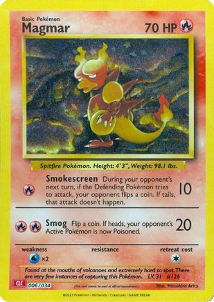 Magmar (6) Holofoil - Trading Card Game Classic