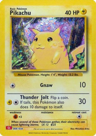 Pikachu (8) Holofoil - Trading Card Game Classic