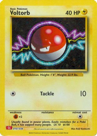 Voltorb (10) Holofoil - Trading Card Game Classic