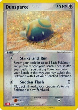 Dunsparce (15) Holofoil - Trading Card Game Classic