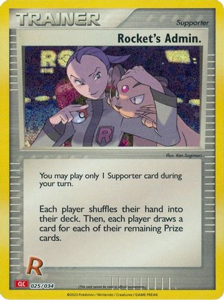 Rocket's Admin. (CLC) (25) Holofoil - Trading Card Game Classic