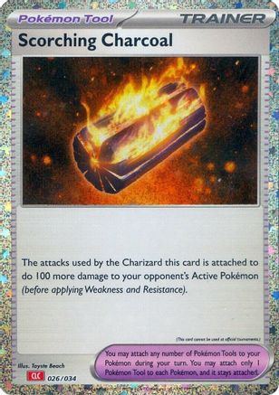 Scorching Charcoal (26) Holofoil - Trading Card Game Classic