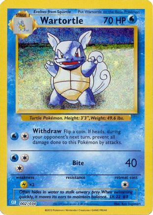 Wartortle (2) Holofoil - Trading Card Game Classic