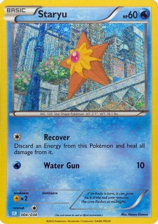 Staryu (4) Holofoil - Trading Card Game Classic