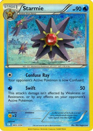 Starmie (5) Holofoil - Trading Card Game Classic
