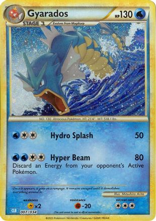 Gyarados (7) Holofoil - Trading Card Game Classic