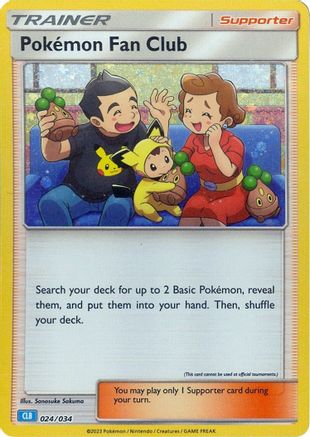 Pokemon Fan Club (CLB) (24) Holofoil - Trading Card Game Classic