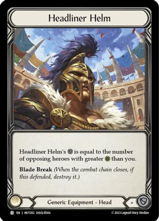 Headliner Helm  (HVY202) - Heavy Hitters