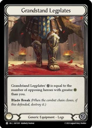 Grandstand Legplates (HVY205)  - Heavy Hitters