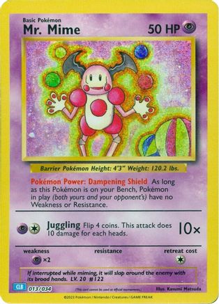 Mr. Mime (13) Holofoil - Trading Card Game Classic
