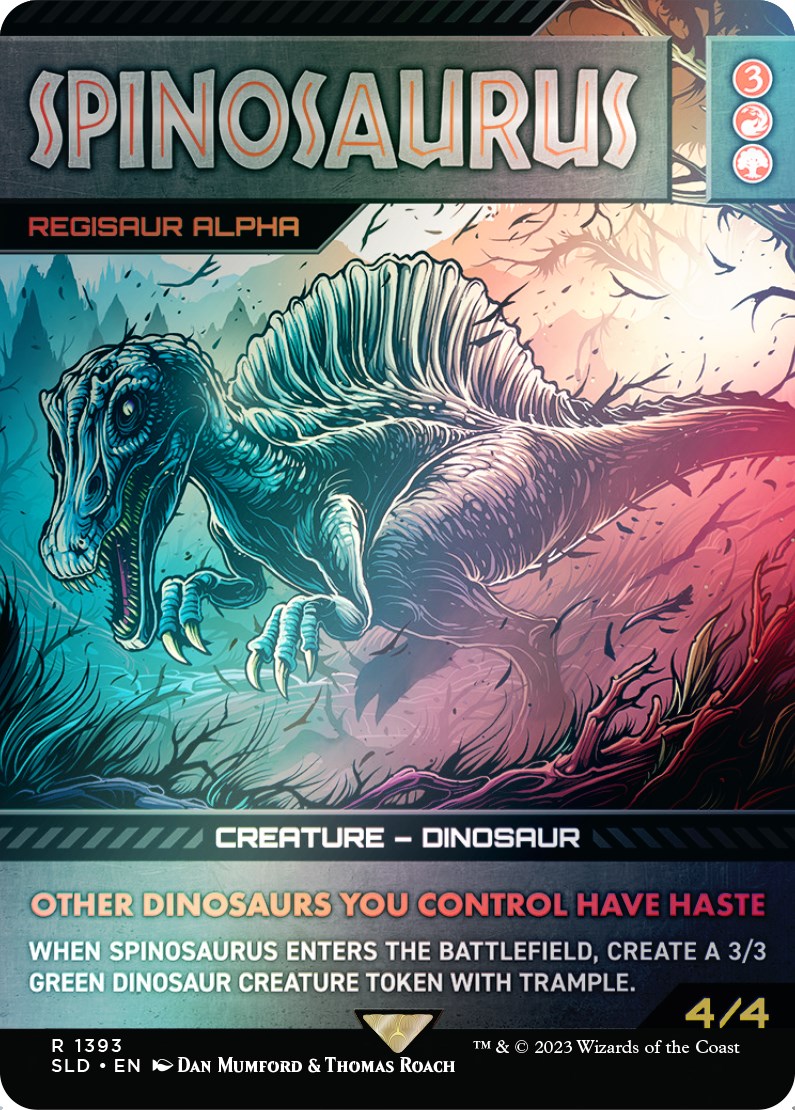 Spinosaurus - Regisaur Alpha (Rainbow Foil) [Secret Lair Drop Series] | Silver Goblin