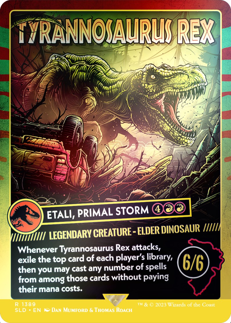 Tyrannosaurus Rex - Etali, Primal Storm (Rainbow Foil) [Secret Lair Drop Series] | Silver Goblin