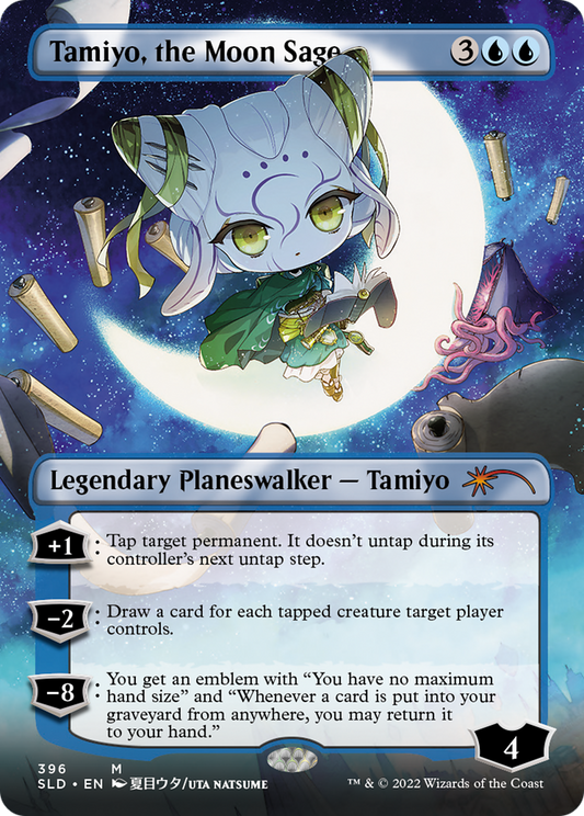 Tamiyo, the Moon Sage (Borderless) [Secret Lair Drop Series] Foil