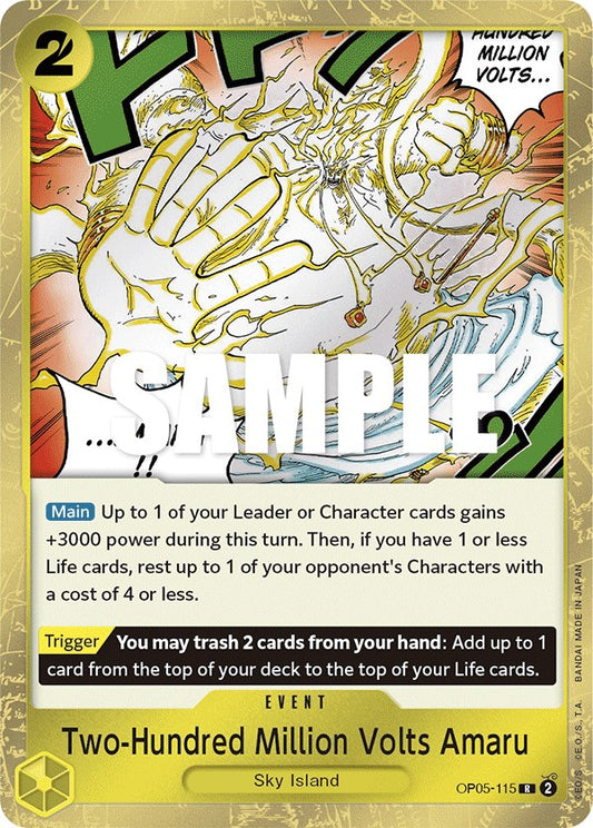 Two-Hundred Million Volts Amaru (OP05-115) Foil