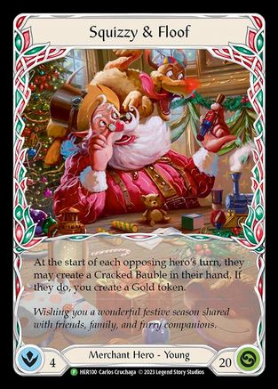 Squizzy & Floof -  HER100 (HER100) Cold Foil - Flesh and Blood: Promo Cards