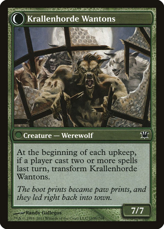 Grizzled Outcasts // Krallenhorde Wantons [Innistrad] Foil