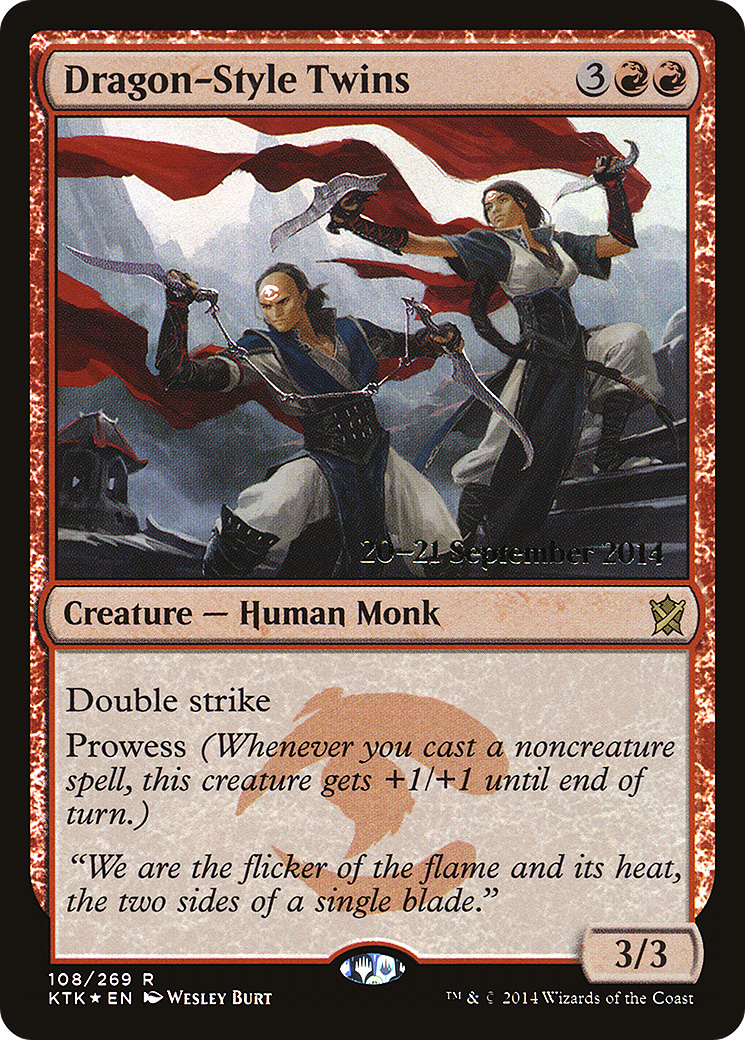 Dragon-Style Twins [Khans of Tarkir Prerelease Promos] | Silver Goblin