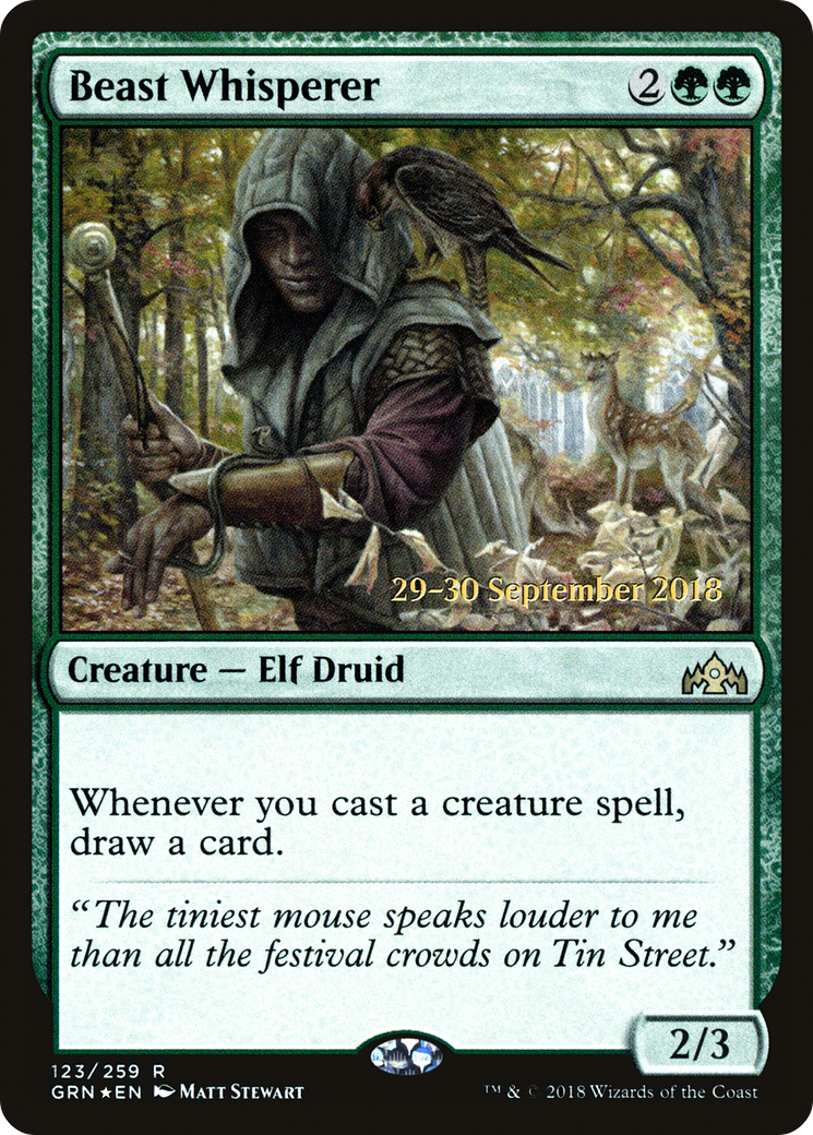 Beast Whisperer [Guilds of Ravnica Prerelease Promos] | Silver Goblin