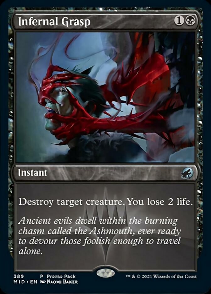 Infernal Grasp (Promo Pack) [Innistrad: Midnight Hunt Promos] | Silver Goblin