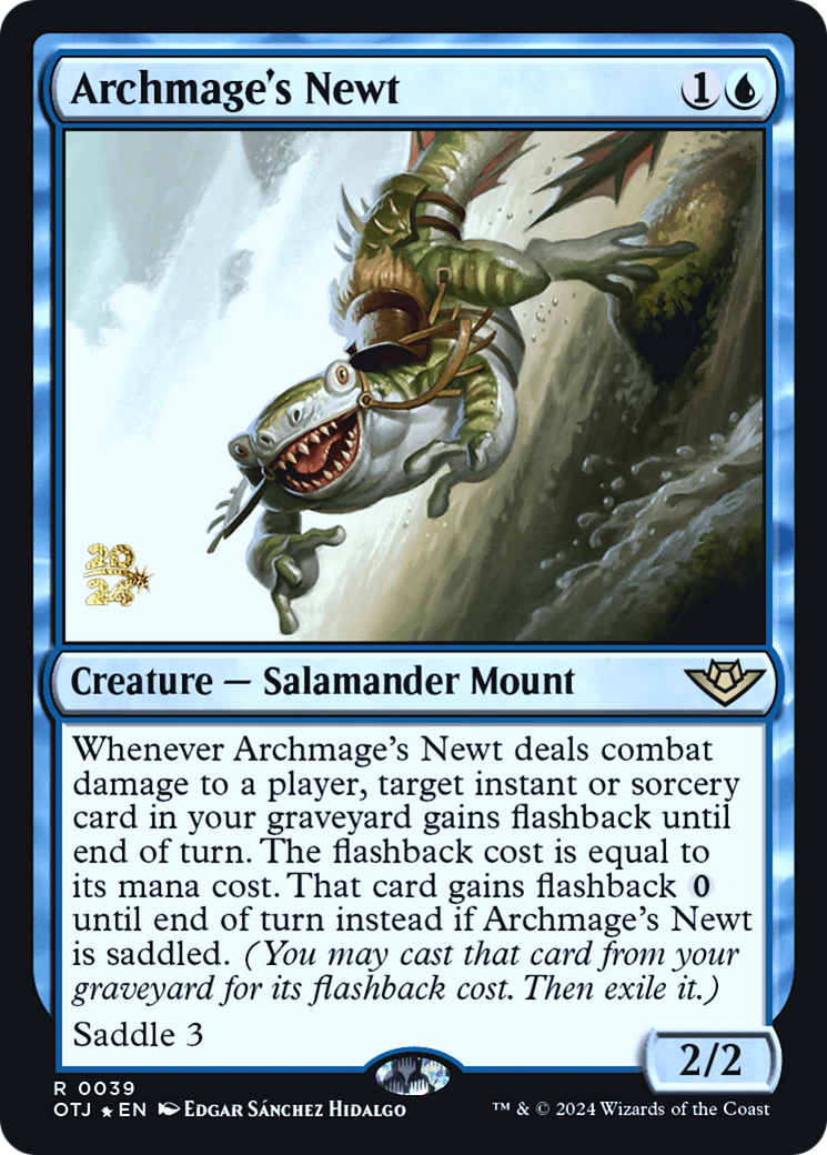 Archmage's Newt [Outlaws of Thunder Junction Prerelease Promos]