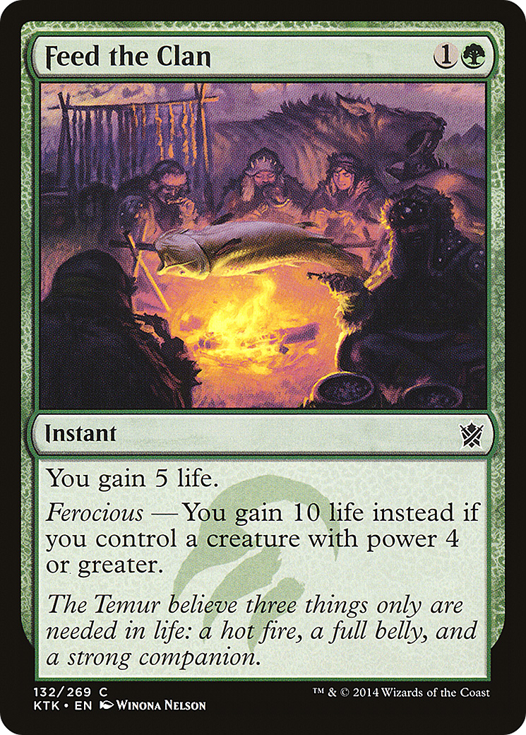Feed the Clan [Khans of Tarkir] Foil