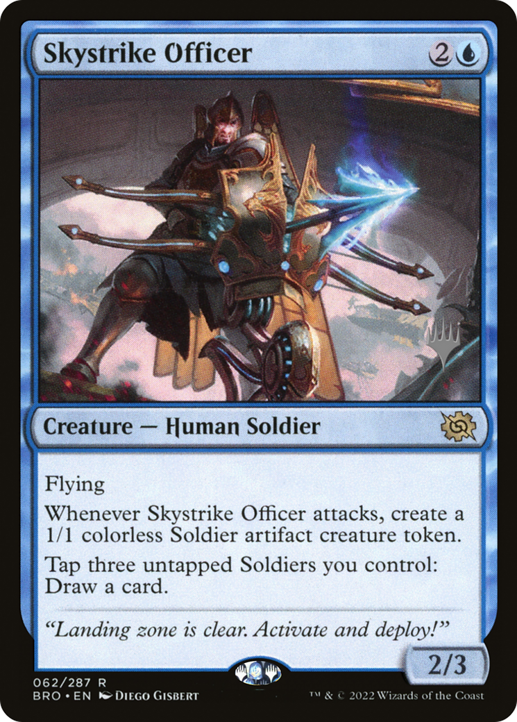 Skystrike Officer (Promo Pack) [The Brothers' War Promos] | Silver Goblin