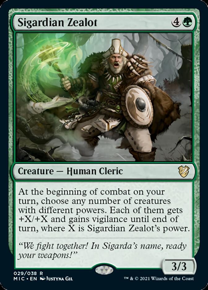 Sigardian Zealot [Innistrad: Midnight Hunt Commander] | Silver Goblin