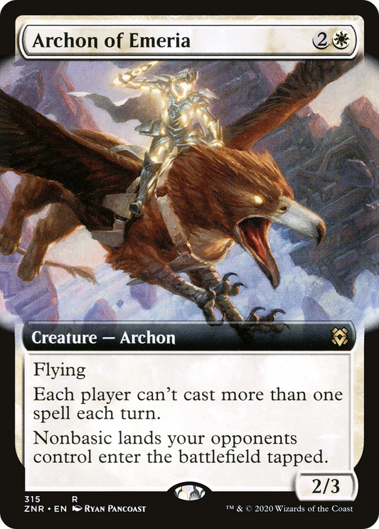 Archon of Emeria (Extended Art) [Zendikar Rising] Foil