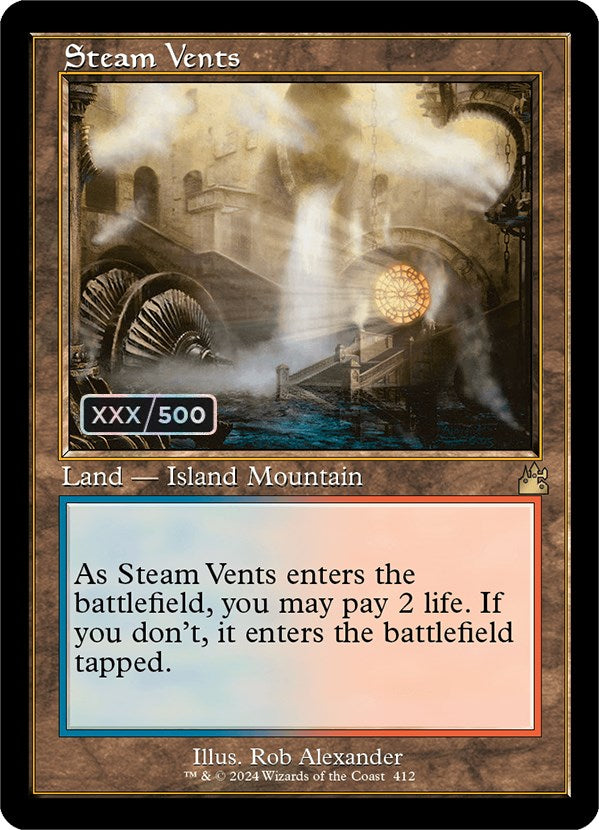 Steam Vents (Retro) (Serialized) [Ravnica Remastered] | Silver Goblin