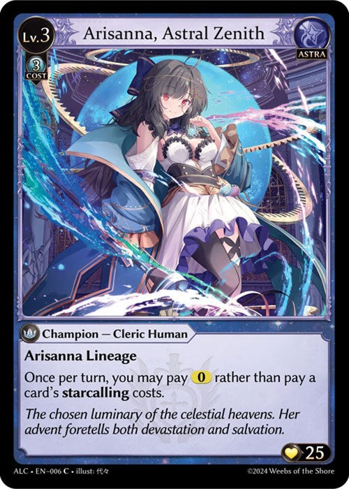 Arisanna, Astral Zenith (6) [Alchemical Revolution] Foil