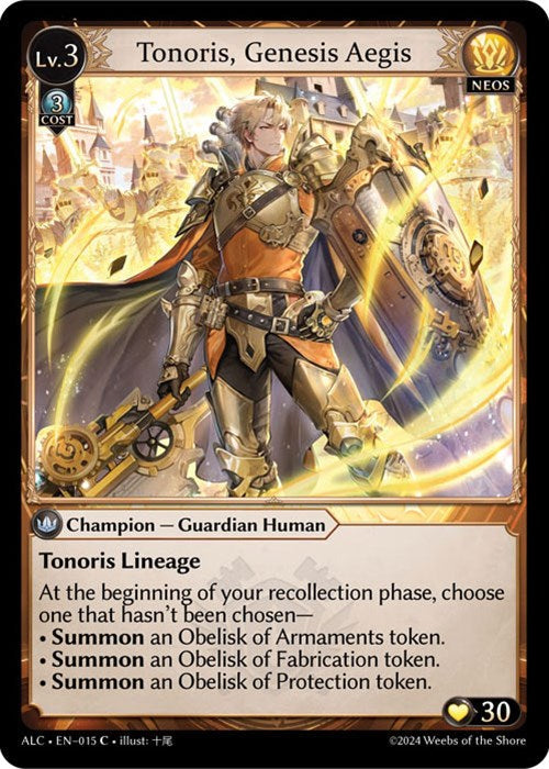Tonoris, Genesis Aegis (15) [Alchemical Revolution] Foil