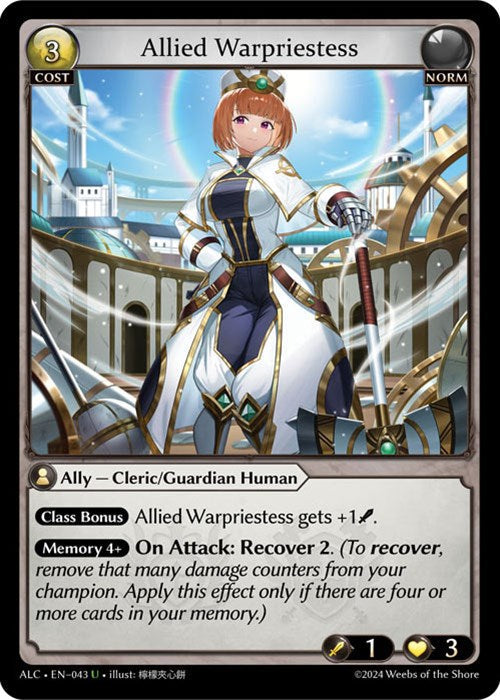 Allied Warpriestess (43) [Alchemical Revolution] Foil