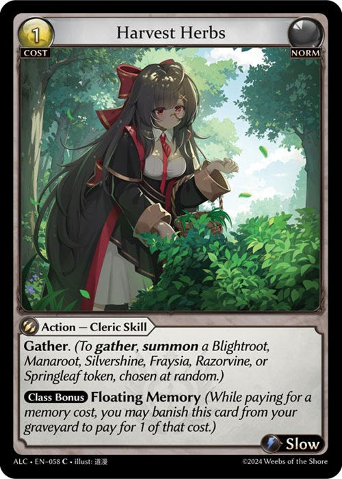 Harvest Herbs (58) [Alchemical Revolution] Foil