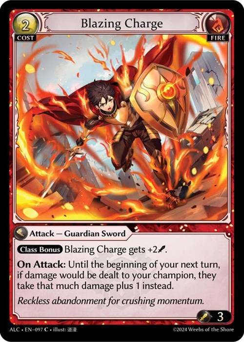 Blazing Charge (97) [Alchemical Revolution] Foil