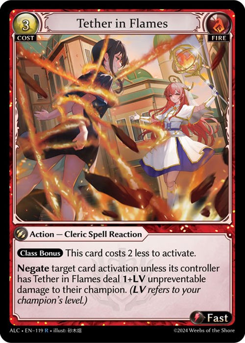 Tether in Flames (119) [Alchemical Revolution] Foil