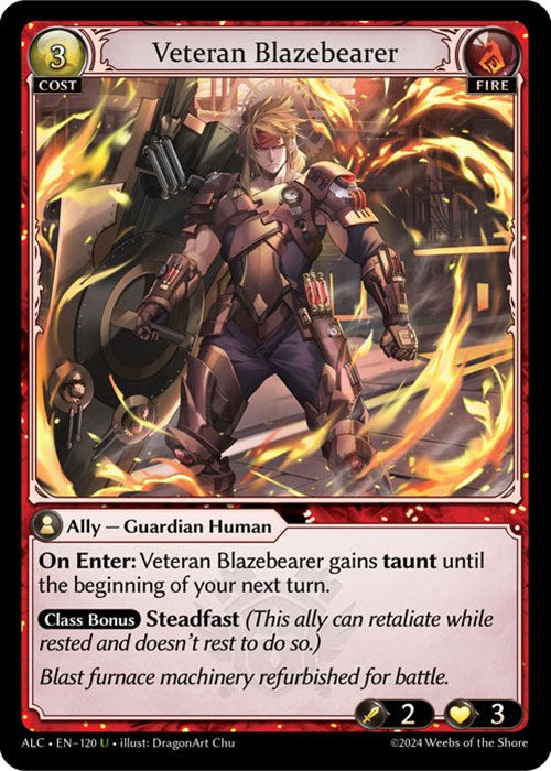 Veteran Blazebearer (120) [Alchemical Revolution] Foil