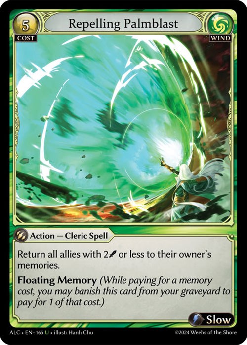 Repelling Palmblast (165) [Alchemical Revolution] Foil