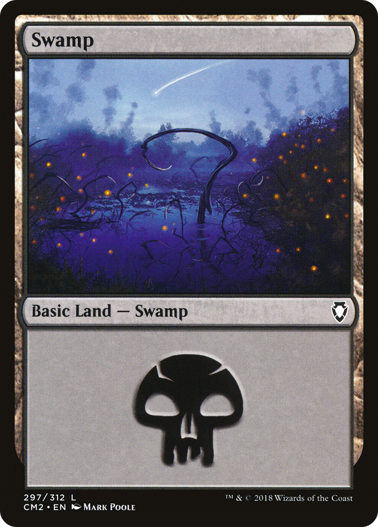 Swamp (297) [Commander Anthology Volume II] | Silver Goblin