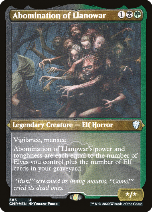 Abomination of Llanowar (Etched) [Commander Legends]