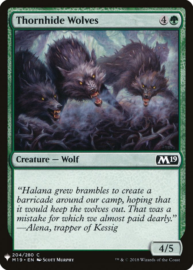 Thornhide Wolves [Mystery Booster] | Silver Goblin