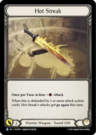 Hot Streak Cold Foil (HVY095) - Heavy Hitters