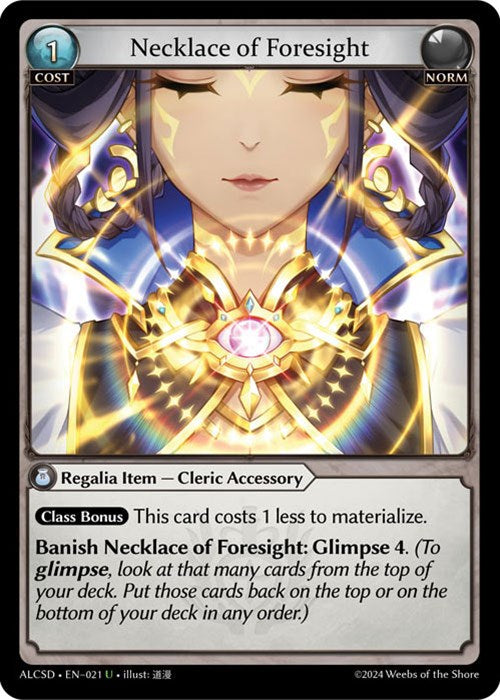 Necklace of Foresight (21) [Alchemical Revolution: Starter Decks] Foil