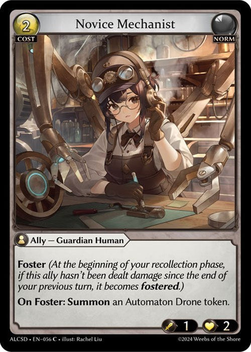 Novice Mechanist (56) [Alchemical Revolution: Starter Decks] Foil