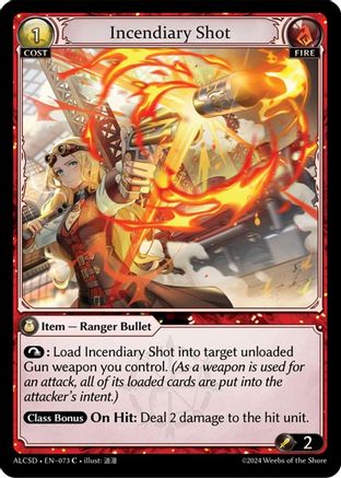 Incendiary Shot (73) [Alchemical Revolution: Starter Decks] Foil