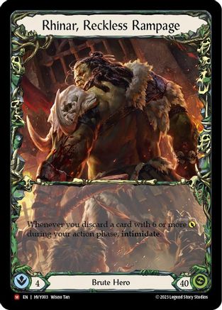 Rhinar, Reckless Rampage (HVY003) - Heavy Hitters