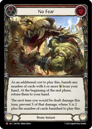 No Fear (HVY016) Rainbow Foil - Heavy Hitters